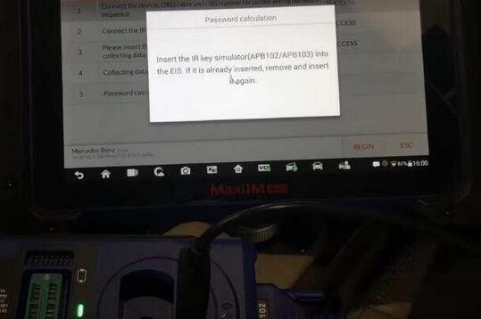 Autel-IM608-All-Key-Lost-Programming-for-Benz-W212-E200-2012-by-OBD-16